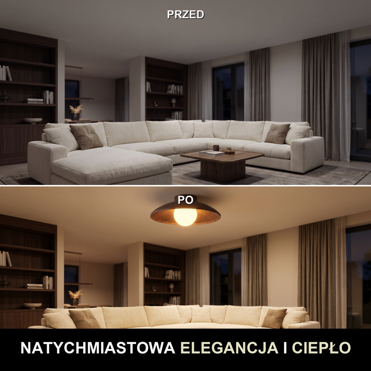 Plafon drewniany do sypialni | Portura