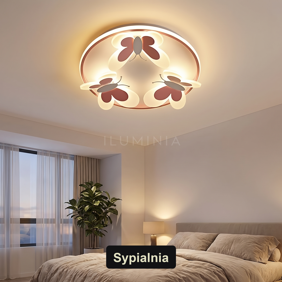 Plafon dziecięcy LED | Rosese – sypialnia