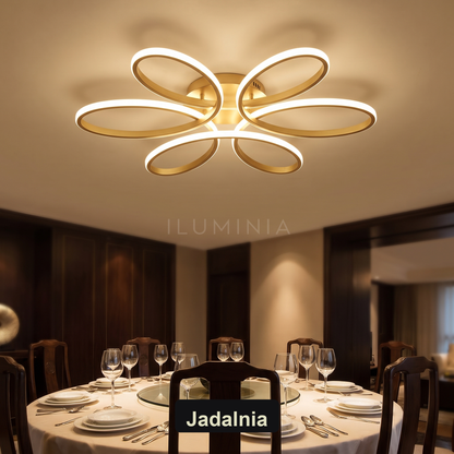 Plafon kwiaty | Perlata – jadalnia