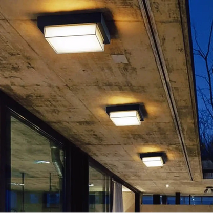Plafon LED czarny kwadrat