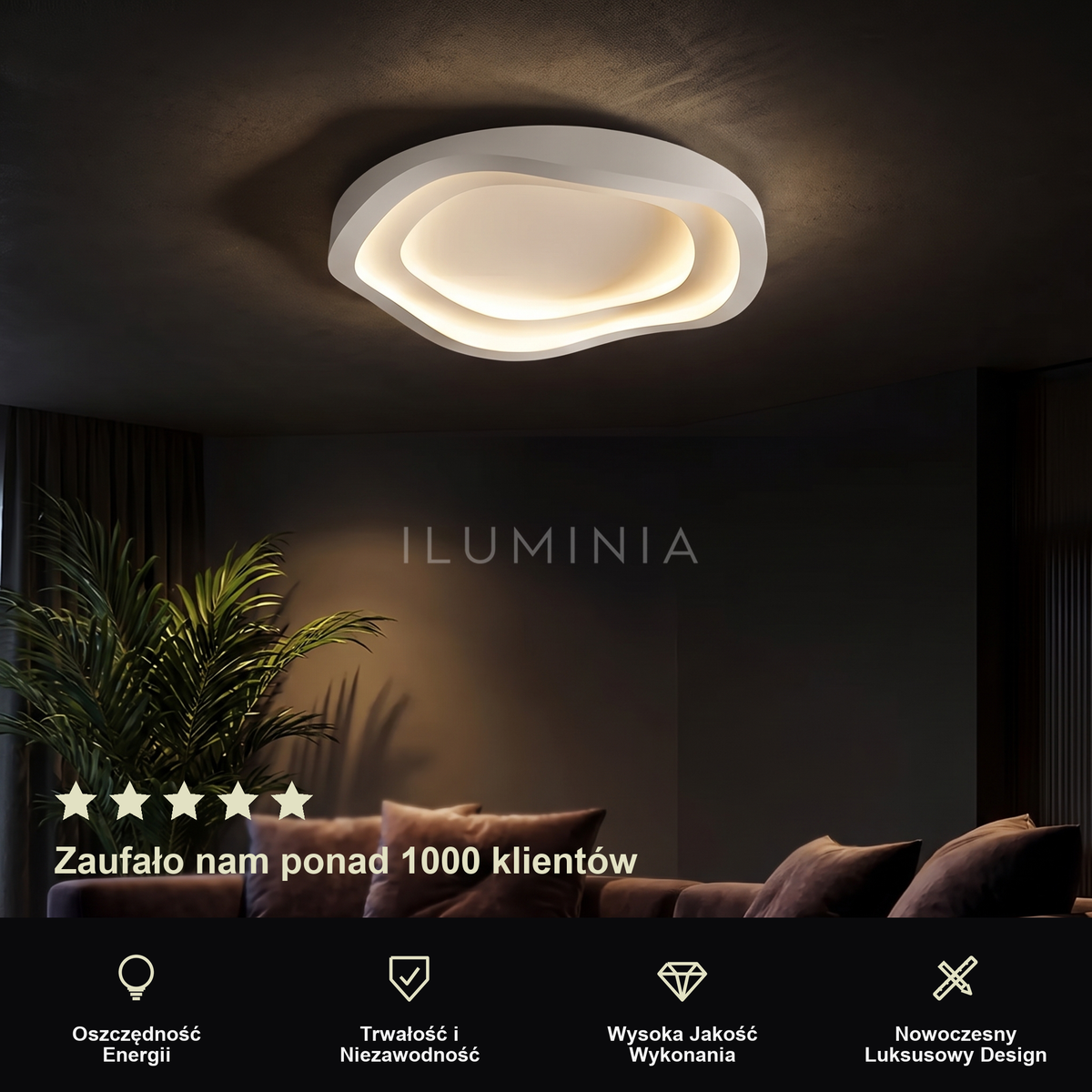 Plafon LED do kuchni | Novale