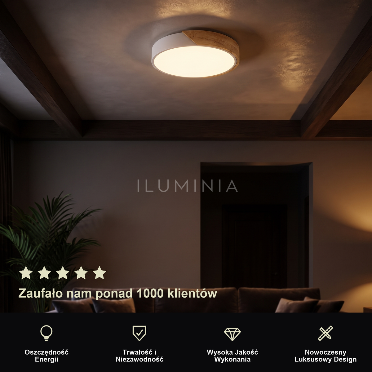 Plafon LED kolorowy | Portena
