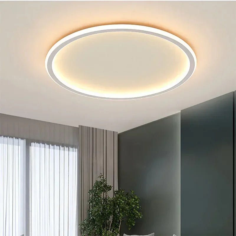 Plafon LED okrągły w stylu skandynawskim