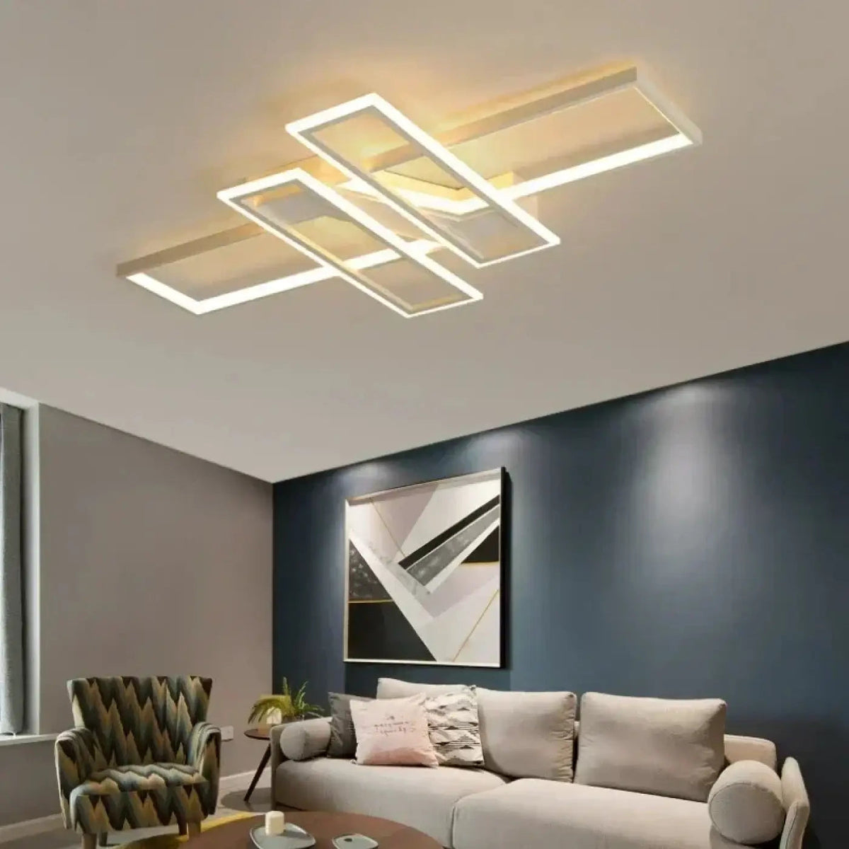 Plafon LED sufitowy prostokątny w nowoczesnym stylu