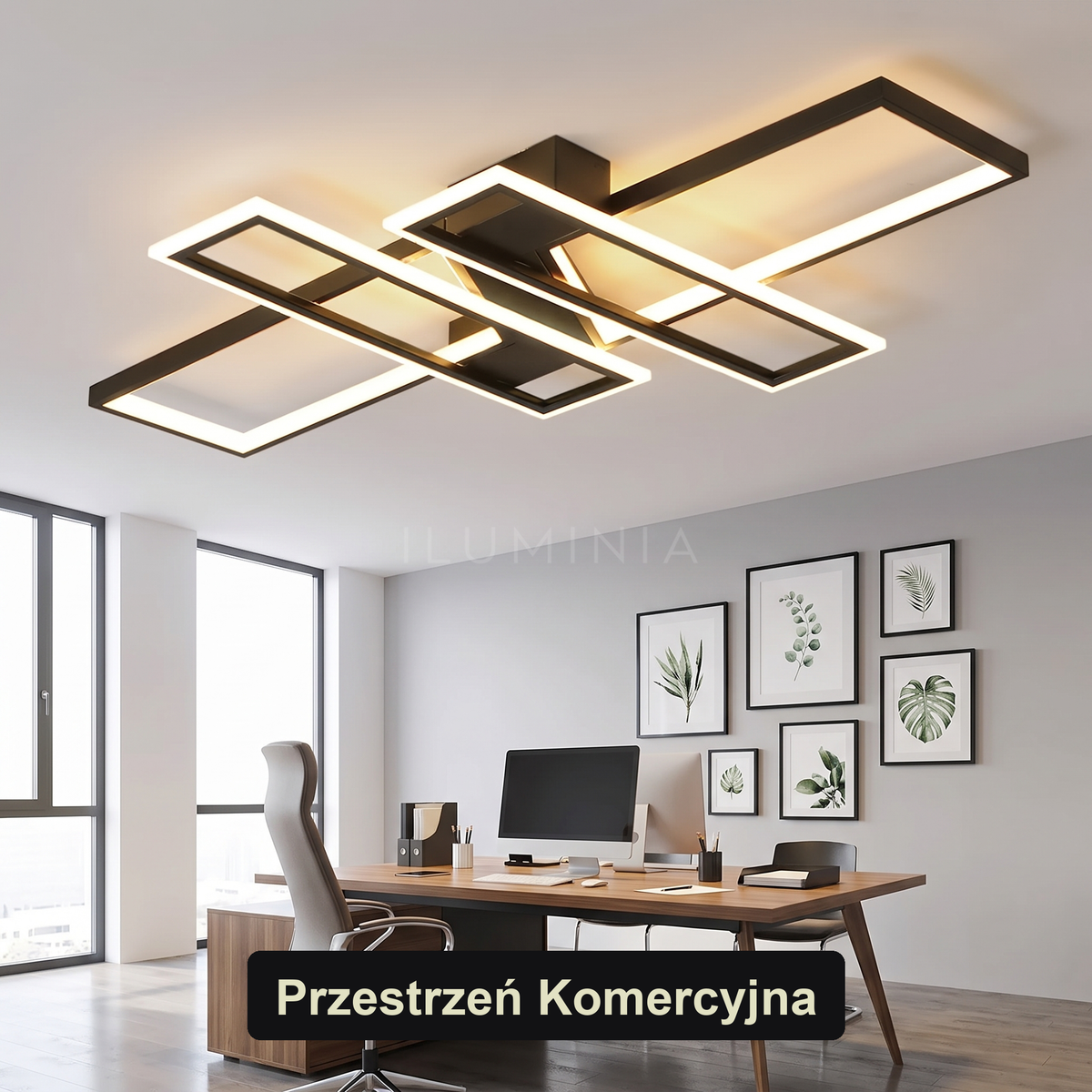 Plafon LED sufitowy prostokątny | Auresa – przestrzeń komercyjna