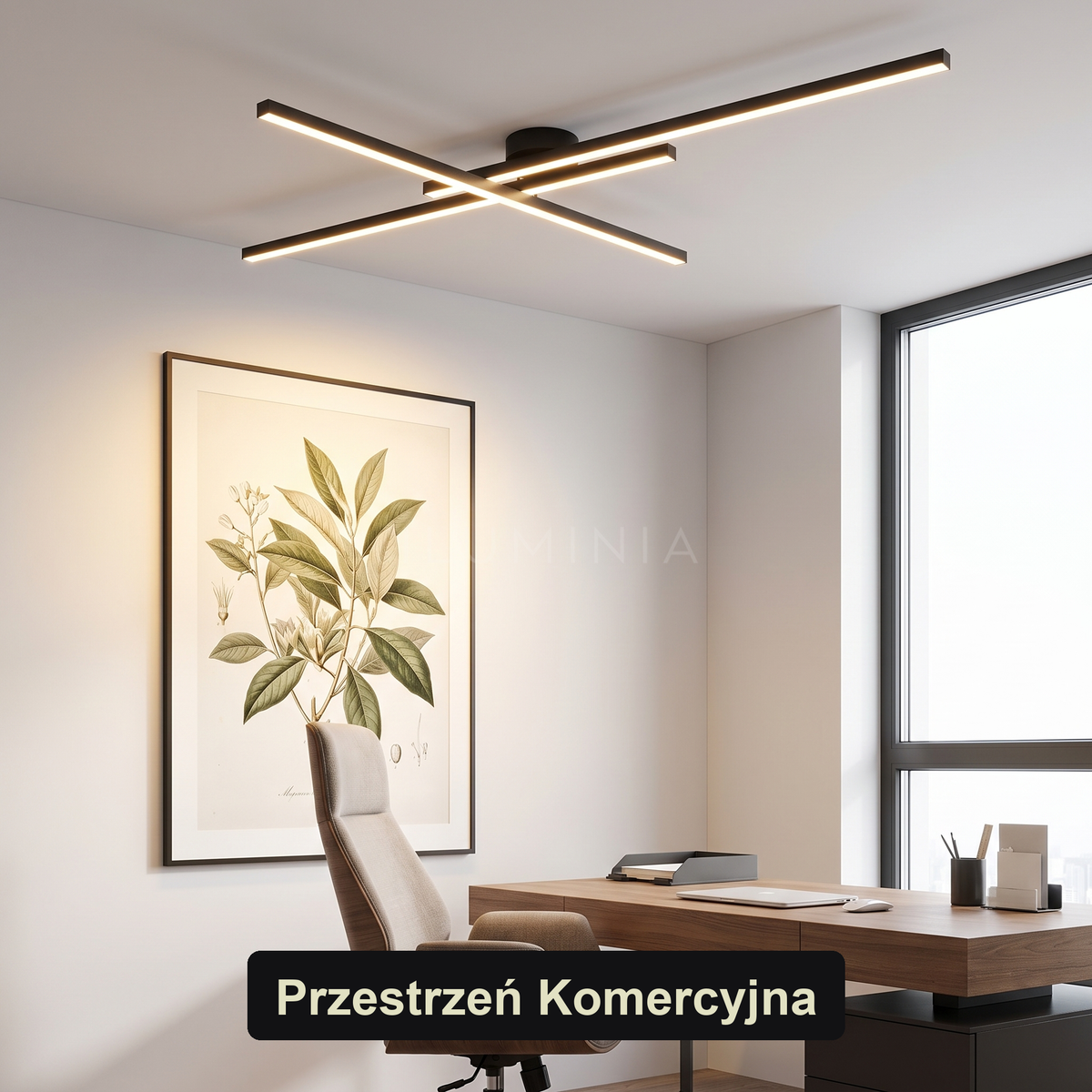 Plafon liniowy | Rosella – przestrzeń komercyjna