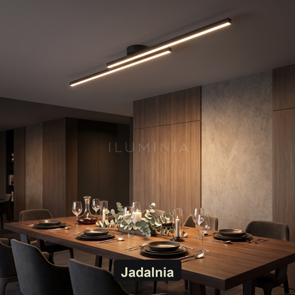 Plafon liniowy | Rosella – jadalnia