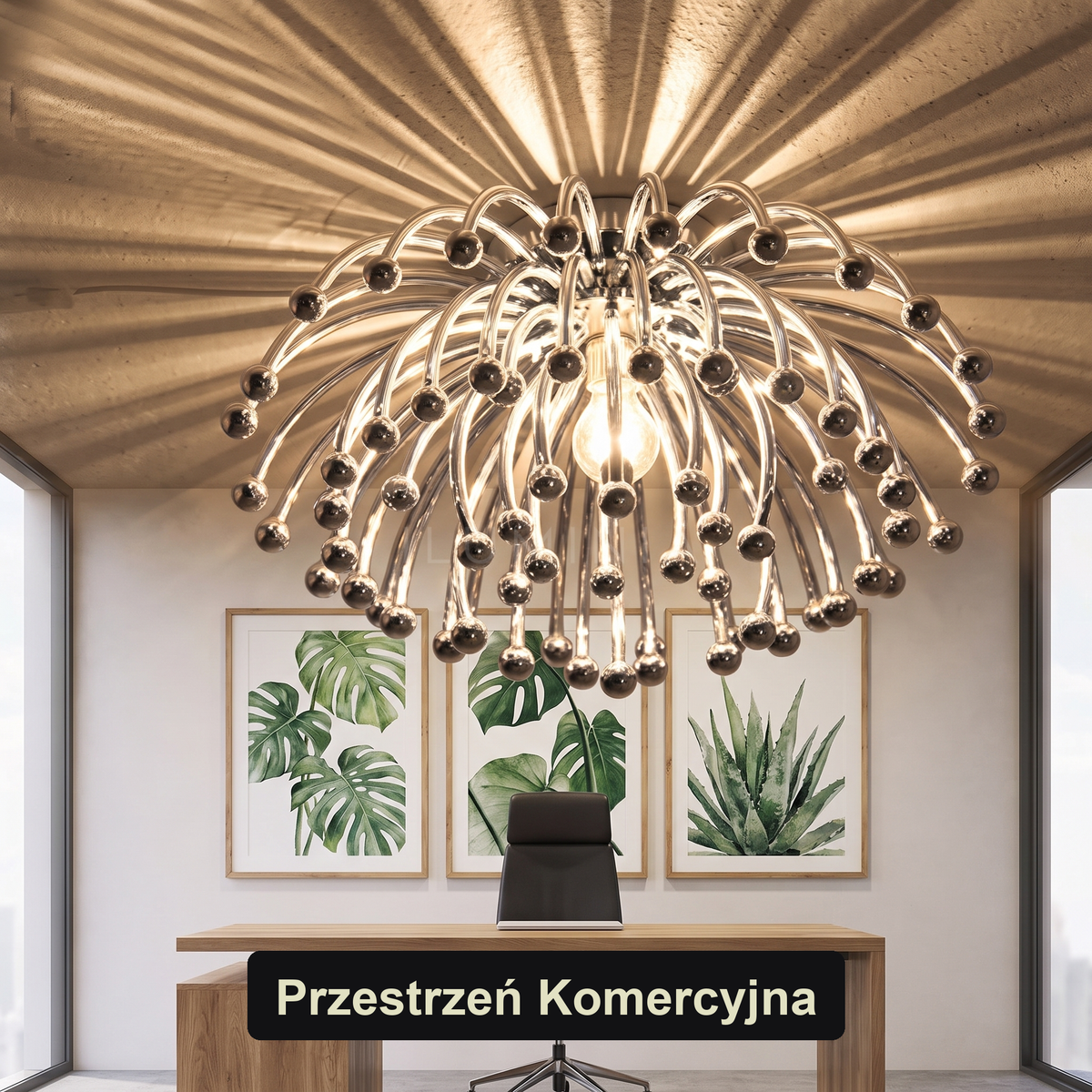 Plafon metalowy do jadalni | Ventura