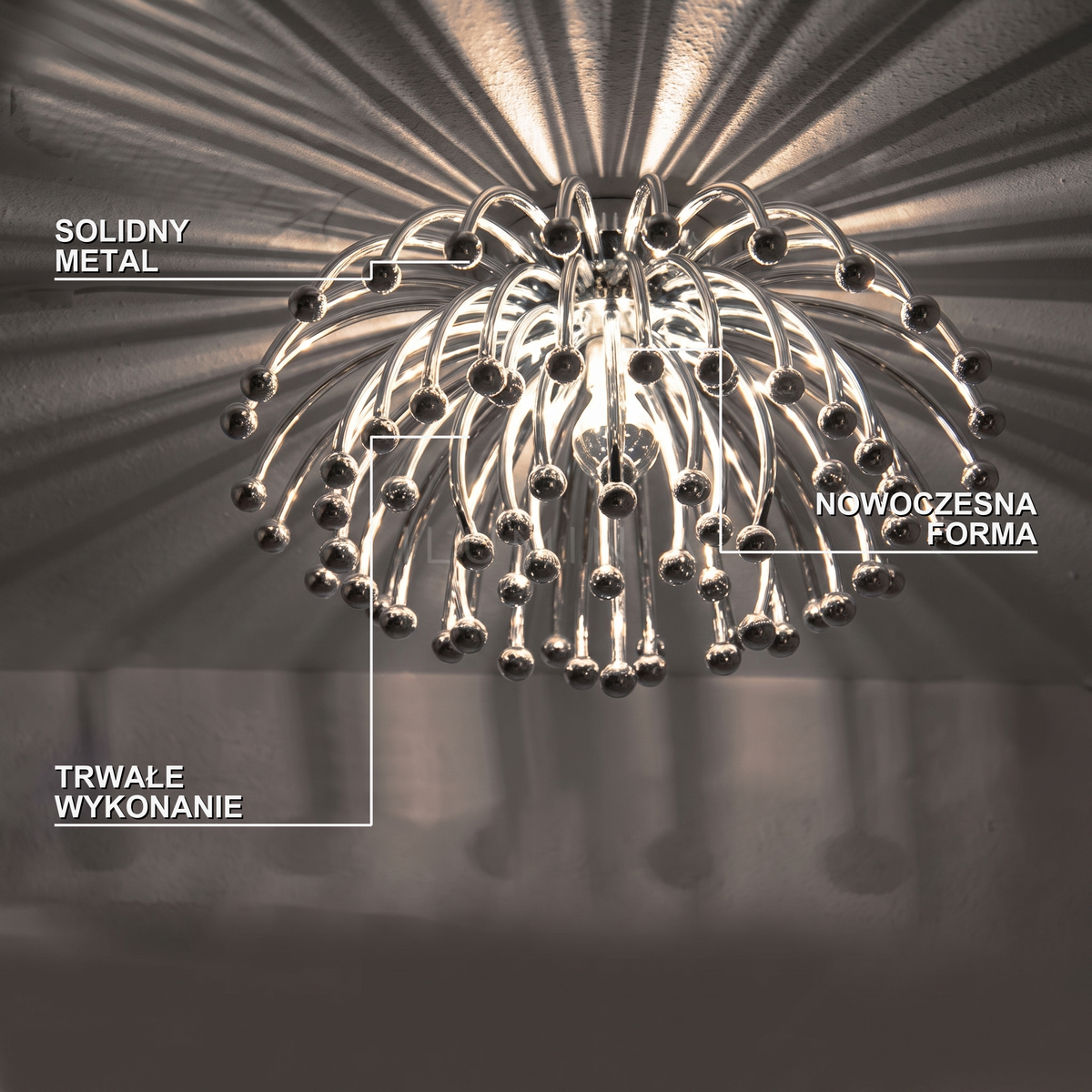 Plafon metalowy do jadalni | Ventura