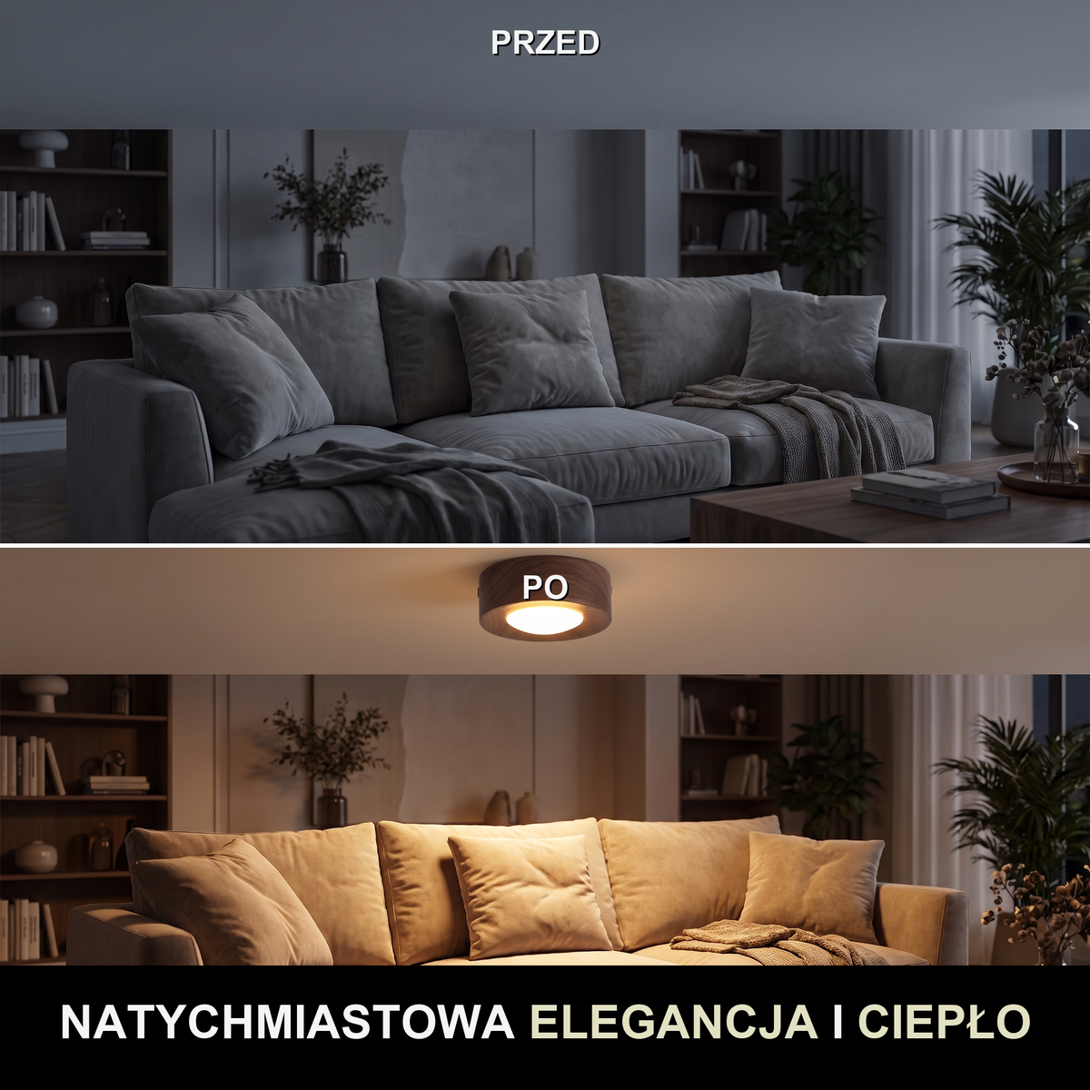 Plafon milano | Argenia – przed i po