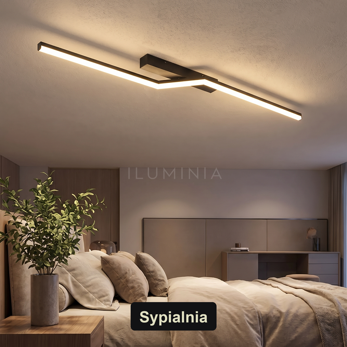Plafon minimalistyczny | Nobolo – sypialnia