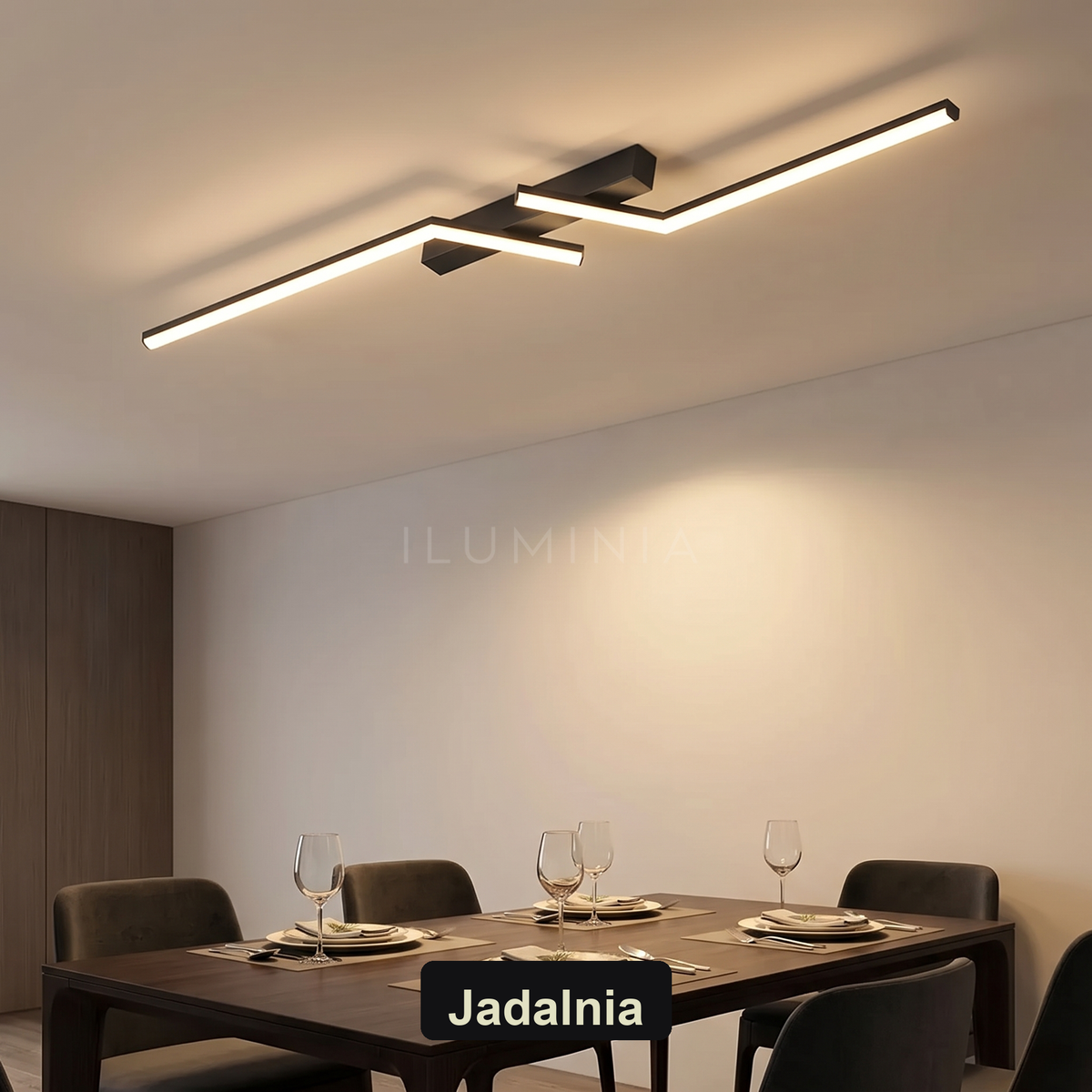 Plafon minimalistyczny | Nobolo – jadalnia