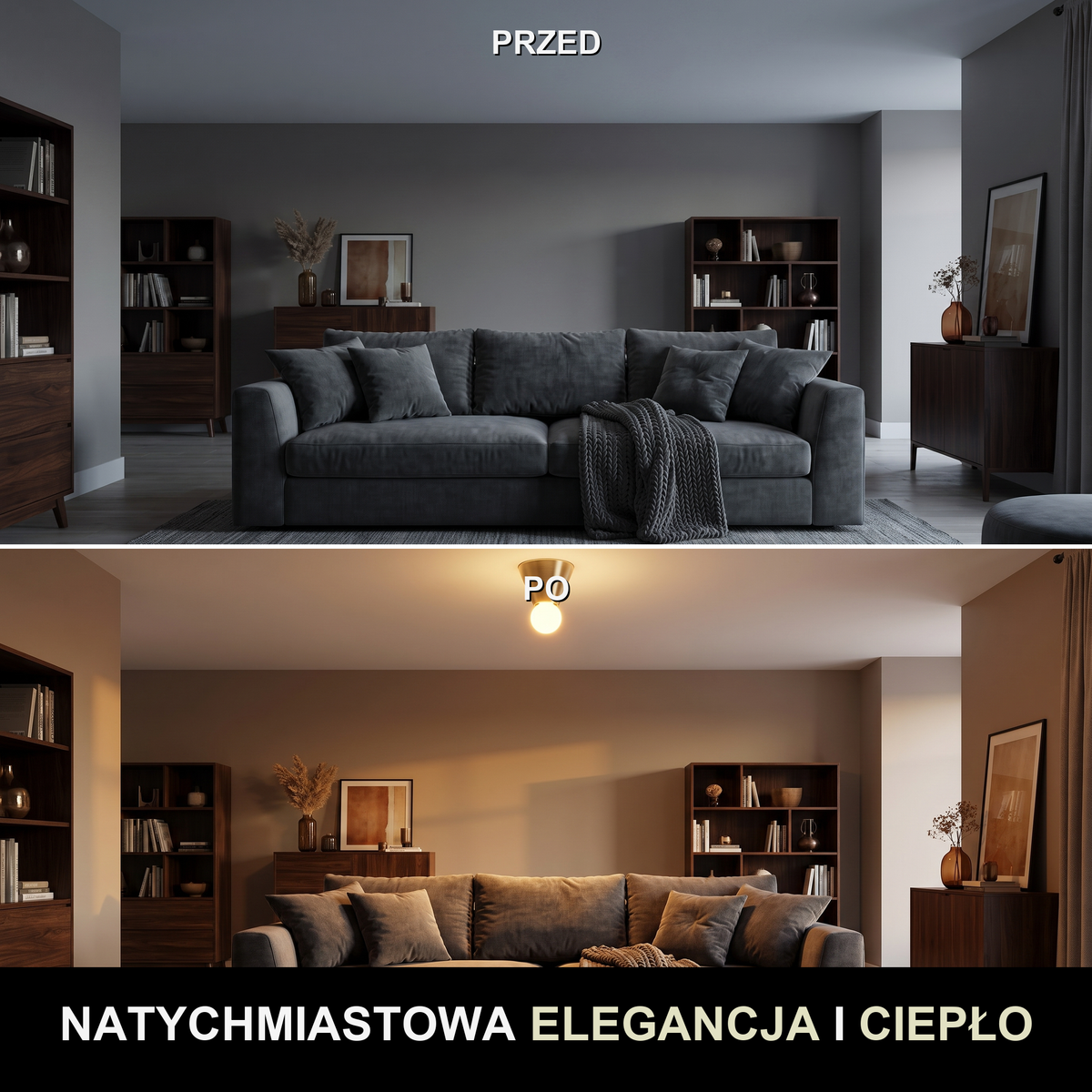 Plafon mosiądz | Fulgura