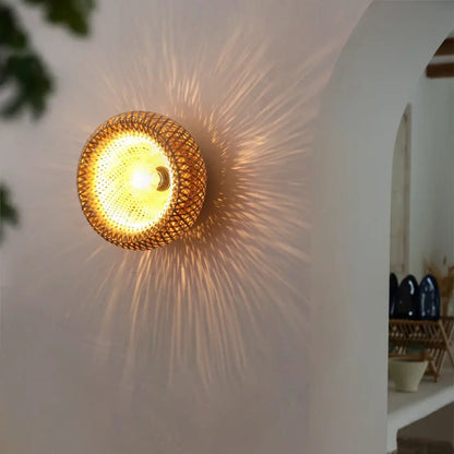 Plafon rattan