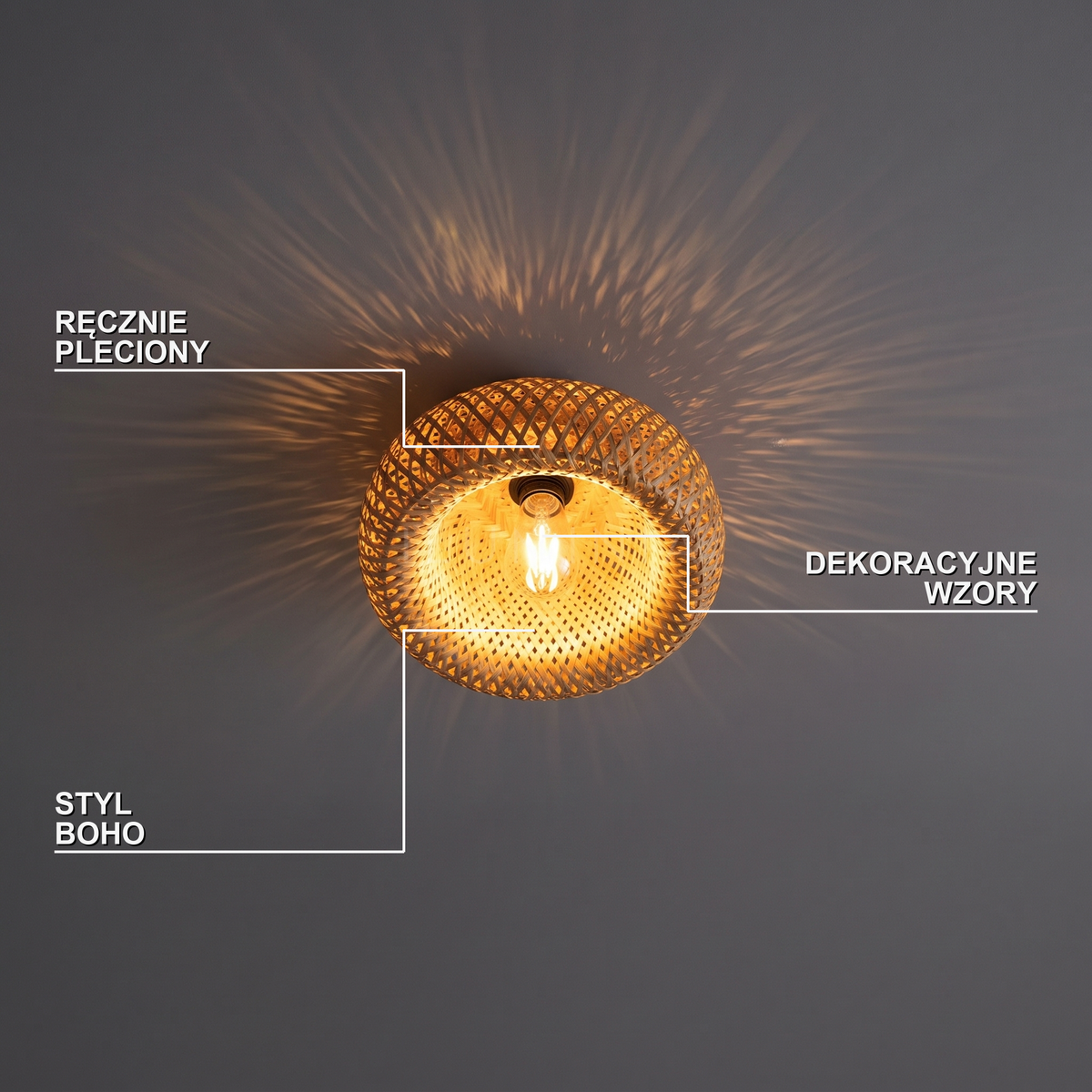 Plafon rattan | Novolo