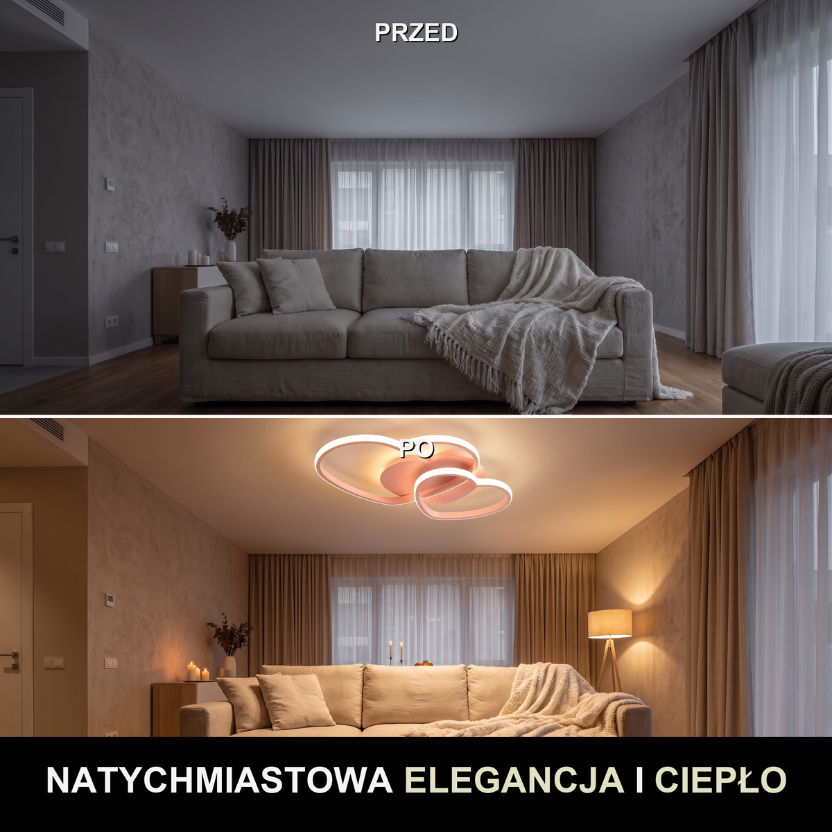 Plafon rosendal | Terrano – przed i po