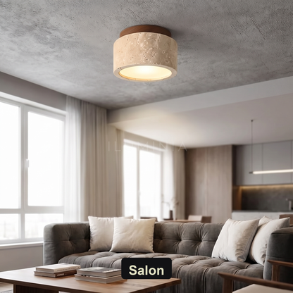 Plafon sufitowy drewniany | Galese – salon