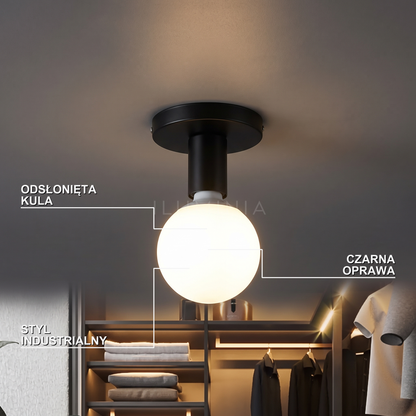 Plafon sufitowy kula | Doria – cechy i funkcje