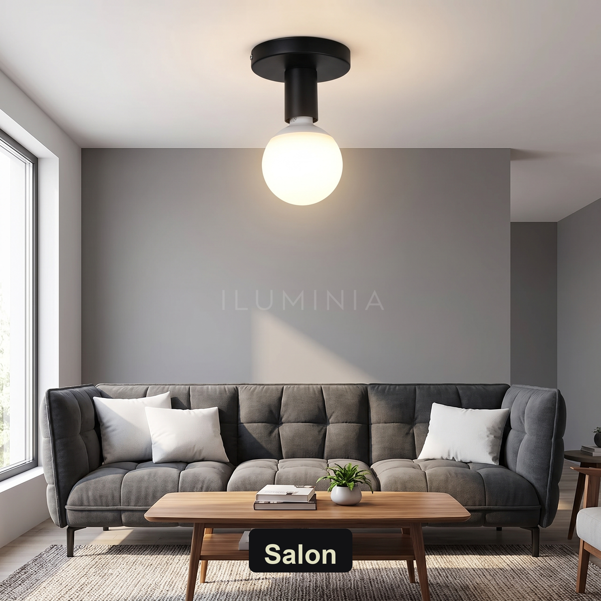 Plafon sufitowy kula | Doria – salon
