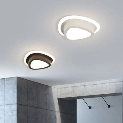 Plafon sufitowy LED czarny do sypialni
