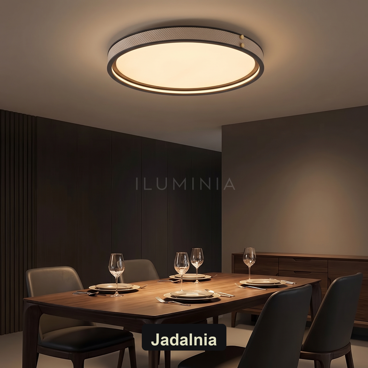 Plafon sufitowy LED do salonu | Galano