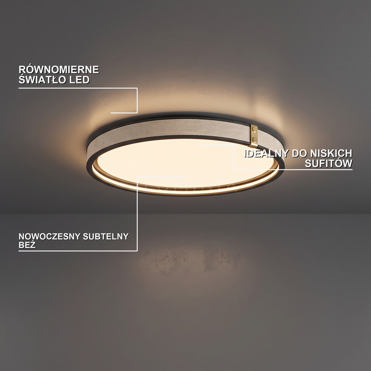 Plafon sufitowy LED do salonu | Galano