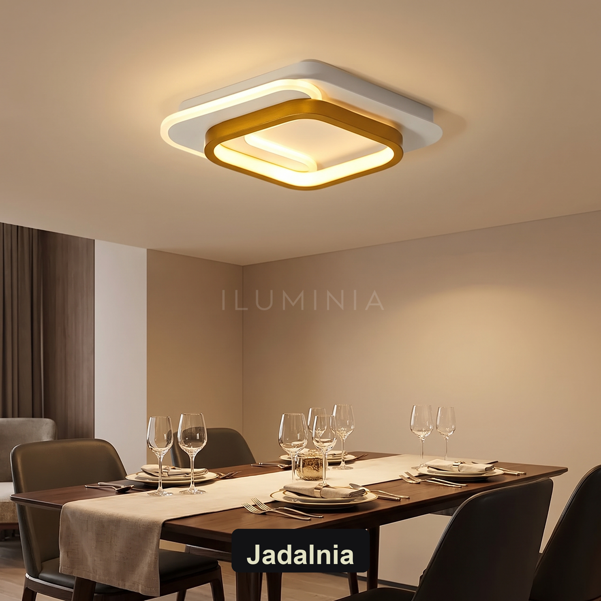 Plafon sufitowy LED kwadratowy | Rivolo