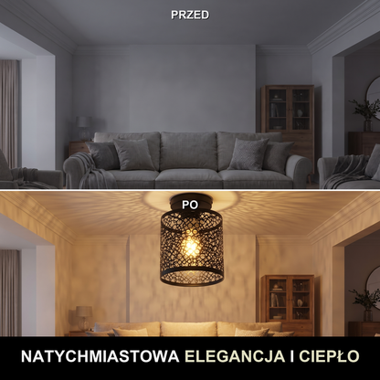 Plafon sufitowy na korytarz | Dorena – przed i po
