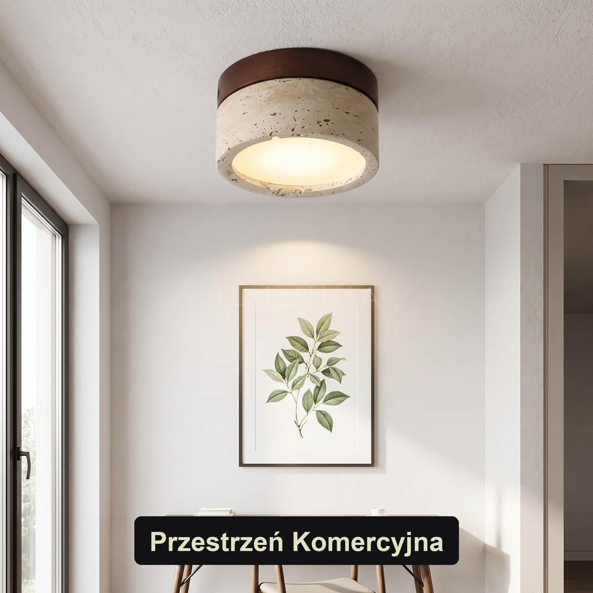 Plafon z kamienia i drewna do korytarza | Murelli