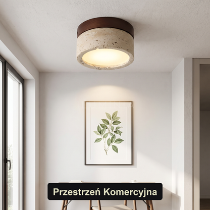 Plafon z kamienia i drewna do korytarza | Murelli