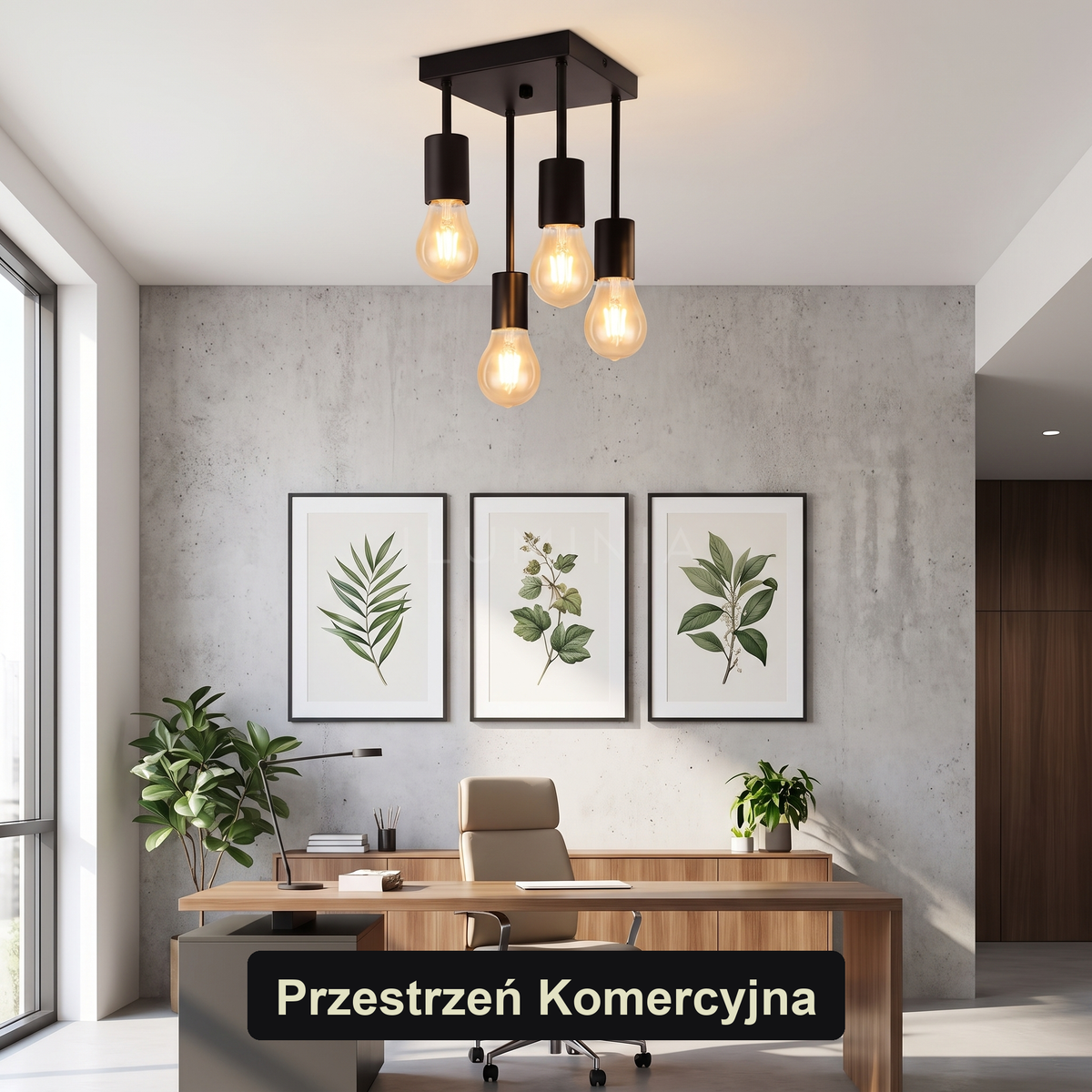 Plafon w stylu industrialnym | Brillale