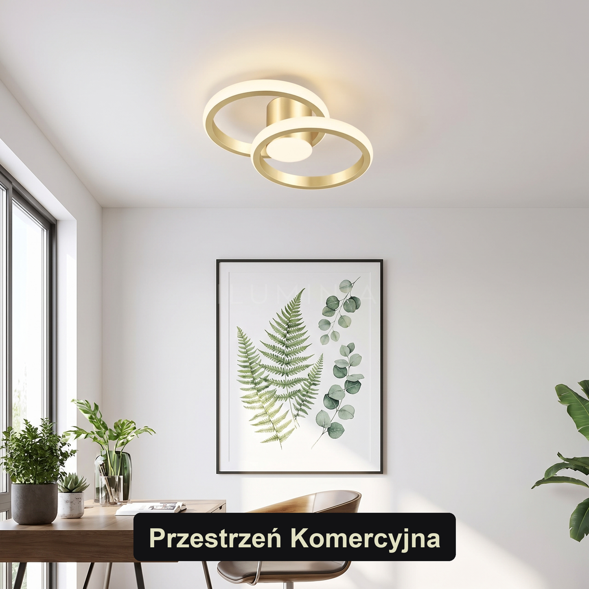 Plafon złoty do sypialni | RENUR