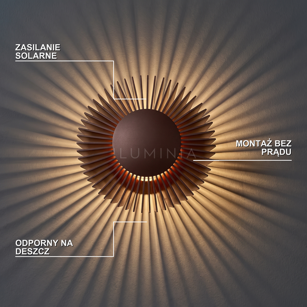 Solarny kinkiet | SOLARIUM