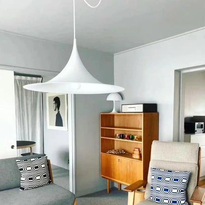 Lampa wisząca mosiężna stożek | Ricenna