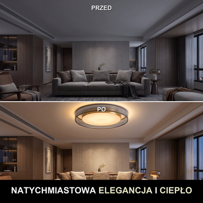 Szary plafon nowoczesny | Doretta – przed i po