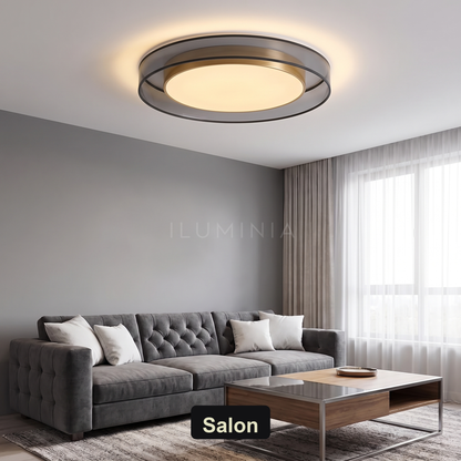Szary plafon nowoczesny | Doretta – salon