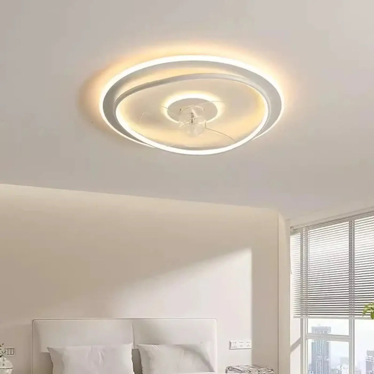 Plafon LED z ukrytym wentylatorem
