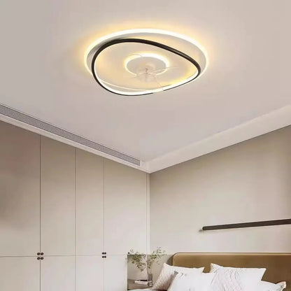 Plafon LED z ukrytym wentylatorem do salonu