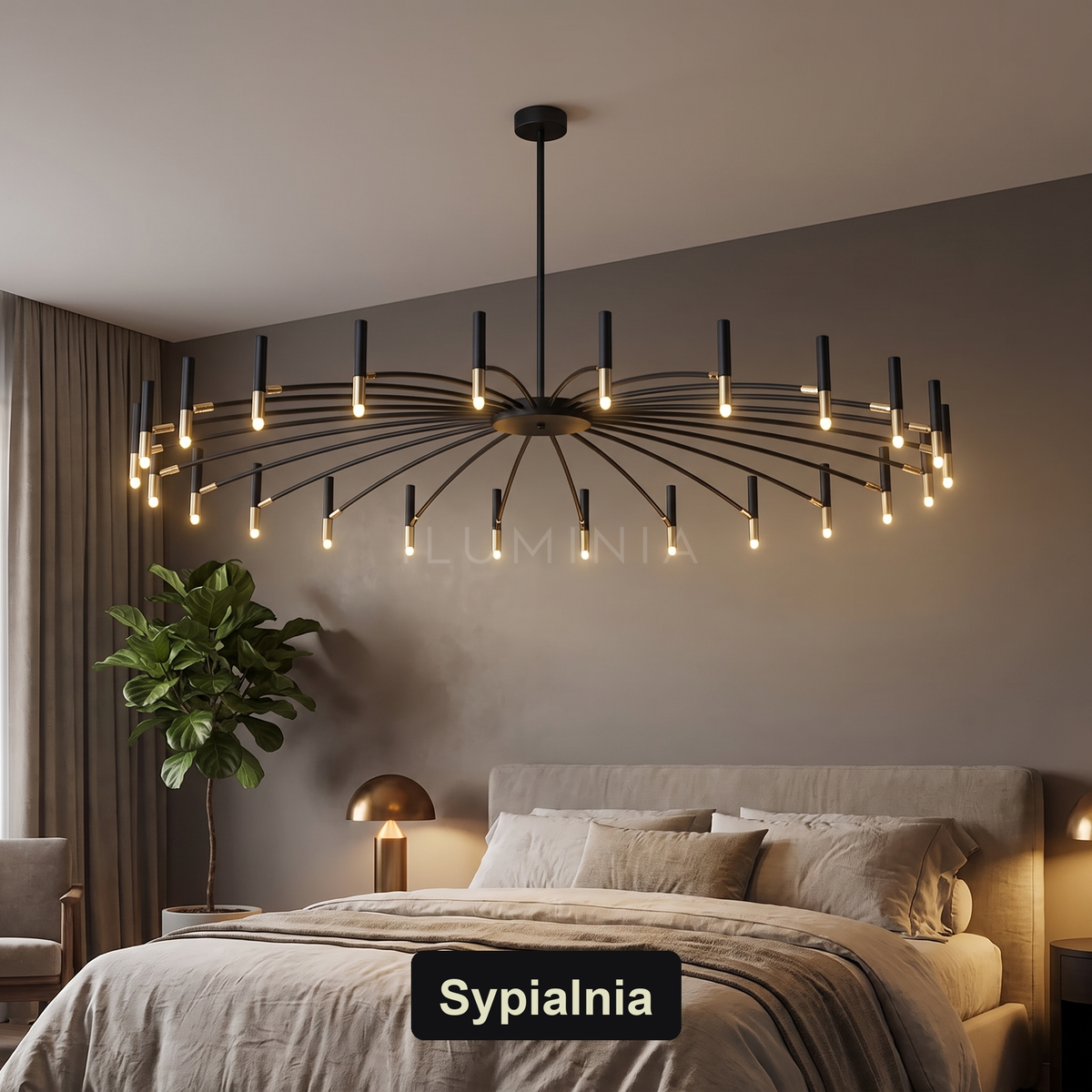 Żyrandol chandelier | Opelola – sypialnia