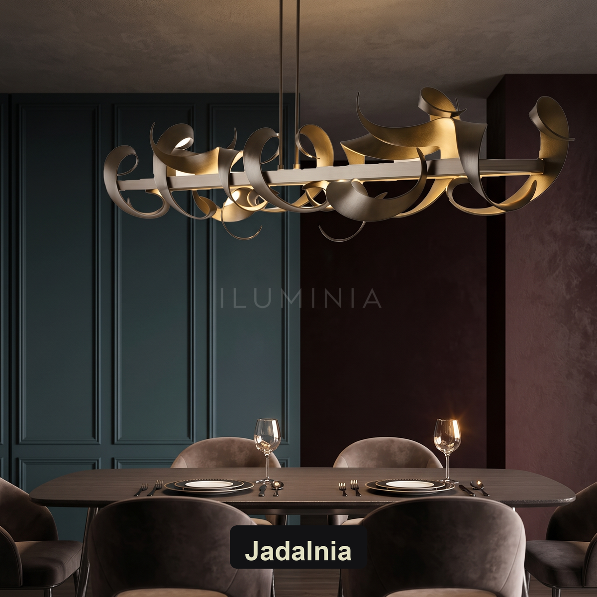 Żyrandol do kuchni glamour | Fabrosa