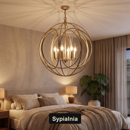 Żyrandol do sypialni kula | Aurilla