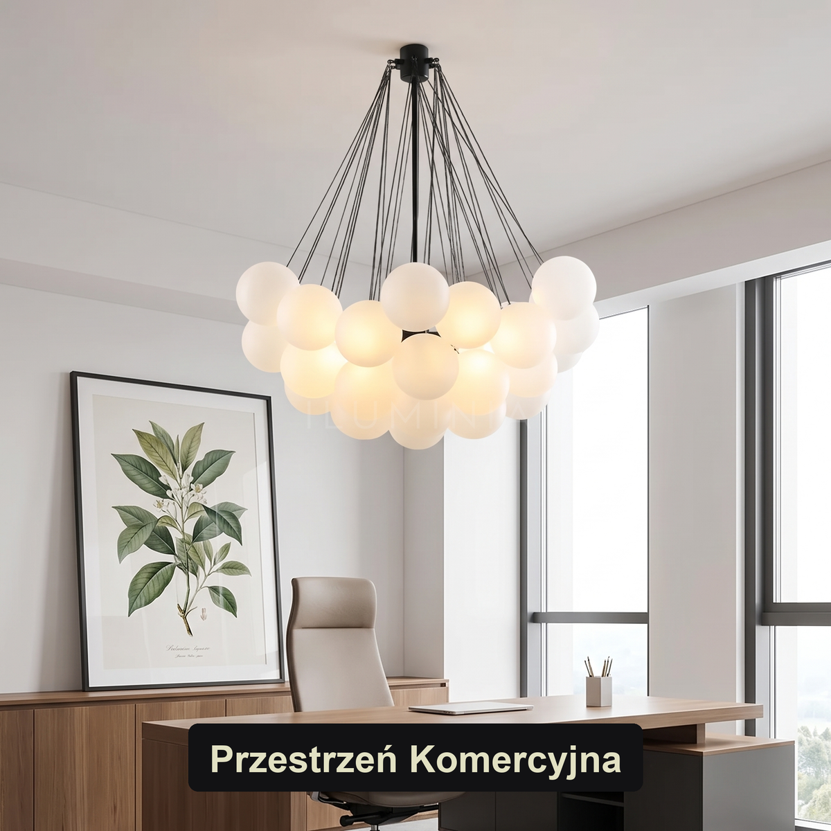Żyrandol do sypialni kule | Opelara