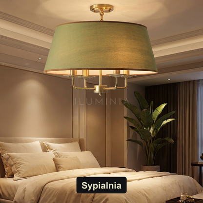 Żyrandol do sypialni zielony | Dolelia
