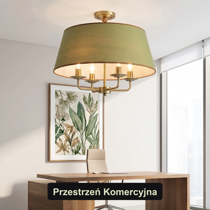 Żyrandol do sypialni zielony | Dolelia