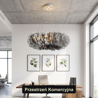Żyrandol do szarego salonu | Amarosa – przestrzeń komercyjna