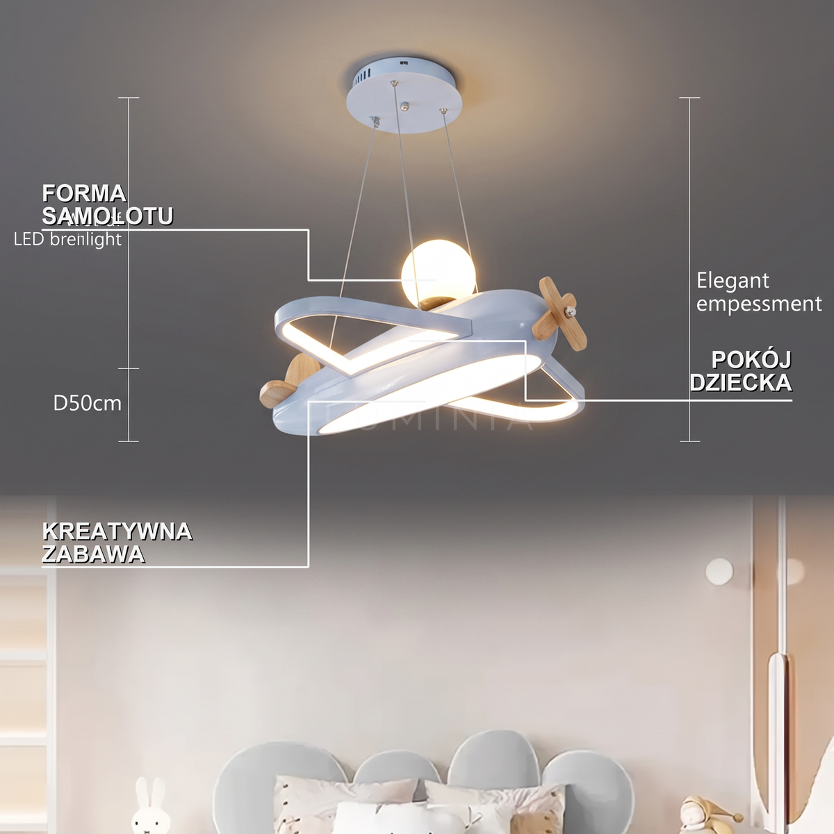 Żyrandol dziecięcy dla dziewczynki | Fiorana – cechy i funkcje