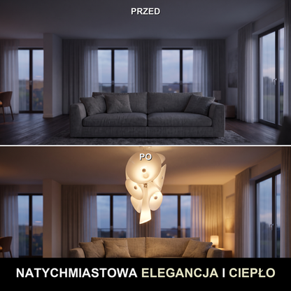 Żyrandol fioletowe kwiaty | Bantavia