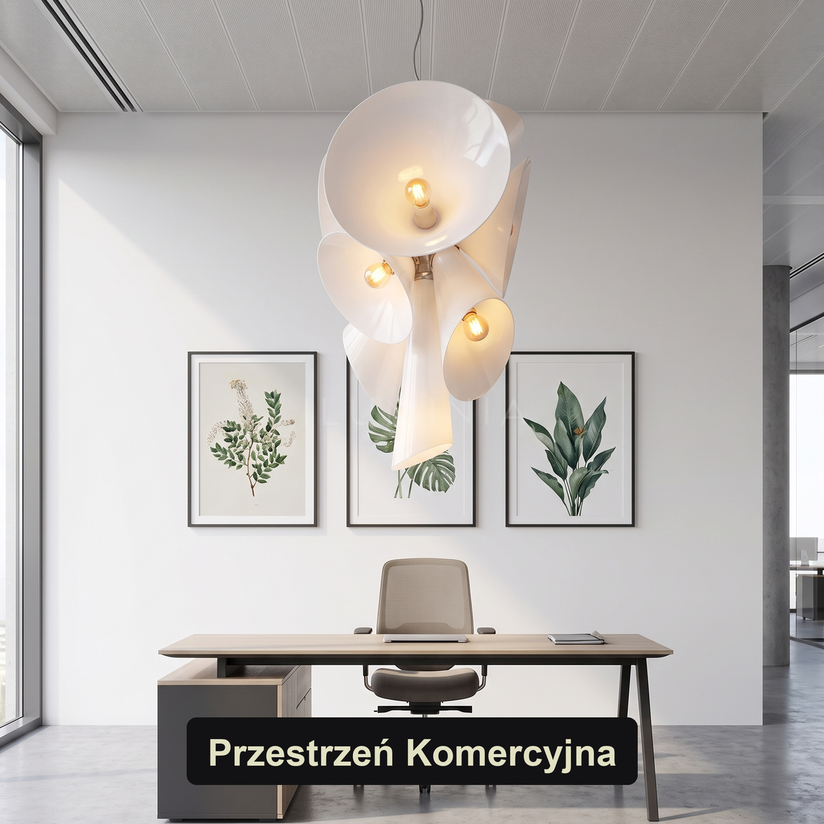 Żyrandol fioletowe kwiaty | Bantavia