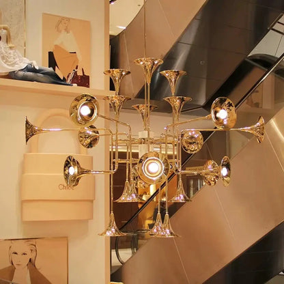 Żyrandol glamour czarny w stylu art déco