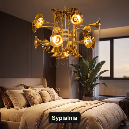 Żyrandol glamour czarny | Colmilla